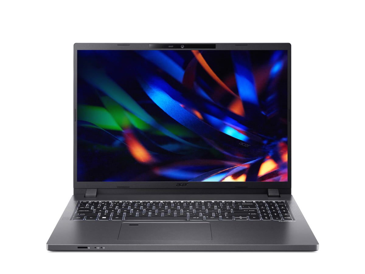 Acer TravelMate P2 de 16 pulgadas, de frente
